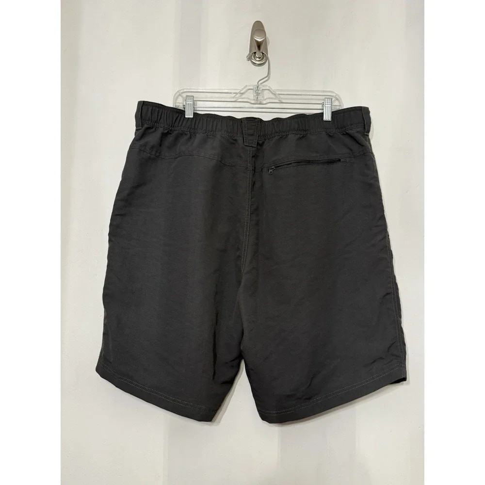 North Face Belted Shorts 100% Nylon Lightweight Hiking Gorp Gray 10